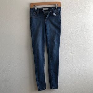 KanCan Skinny Midrise Dark Stone Washed Stretch